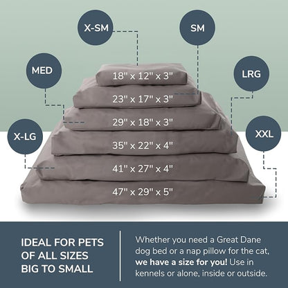 Naturepedic Organic Pet Bed Cover - Washable Waterproof Mattress Protector - Removable Cover for Dog and Cat Bed - Small