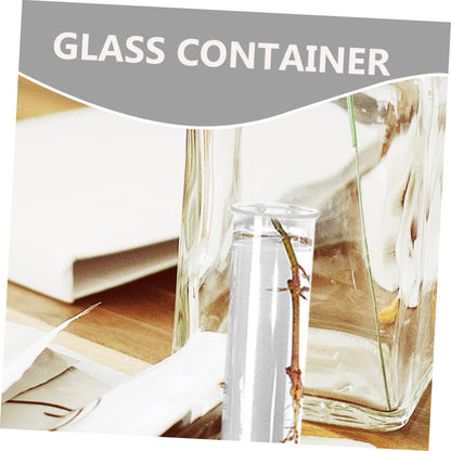 HOLIDYOYO 4pcs Hydroponic Glass Test Tube Planter Elegant Terrarium Flower Vase for Decor Container for Plant Propagation and Display