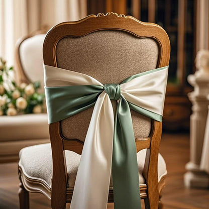 WENSINL Pack of 50 Wedding Satin Chair Sashes Royal Blue Bows 7x108inch Ribbon Fabric Bands for Banquet Party Hotel Restaurant Ceremony Event Chairs Knots Ties Decorations - Royal Blue, 50PCS