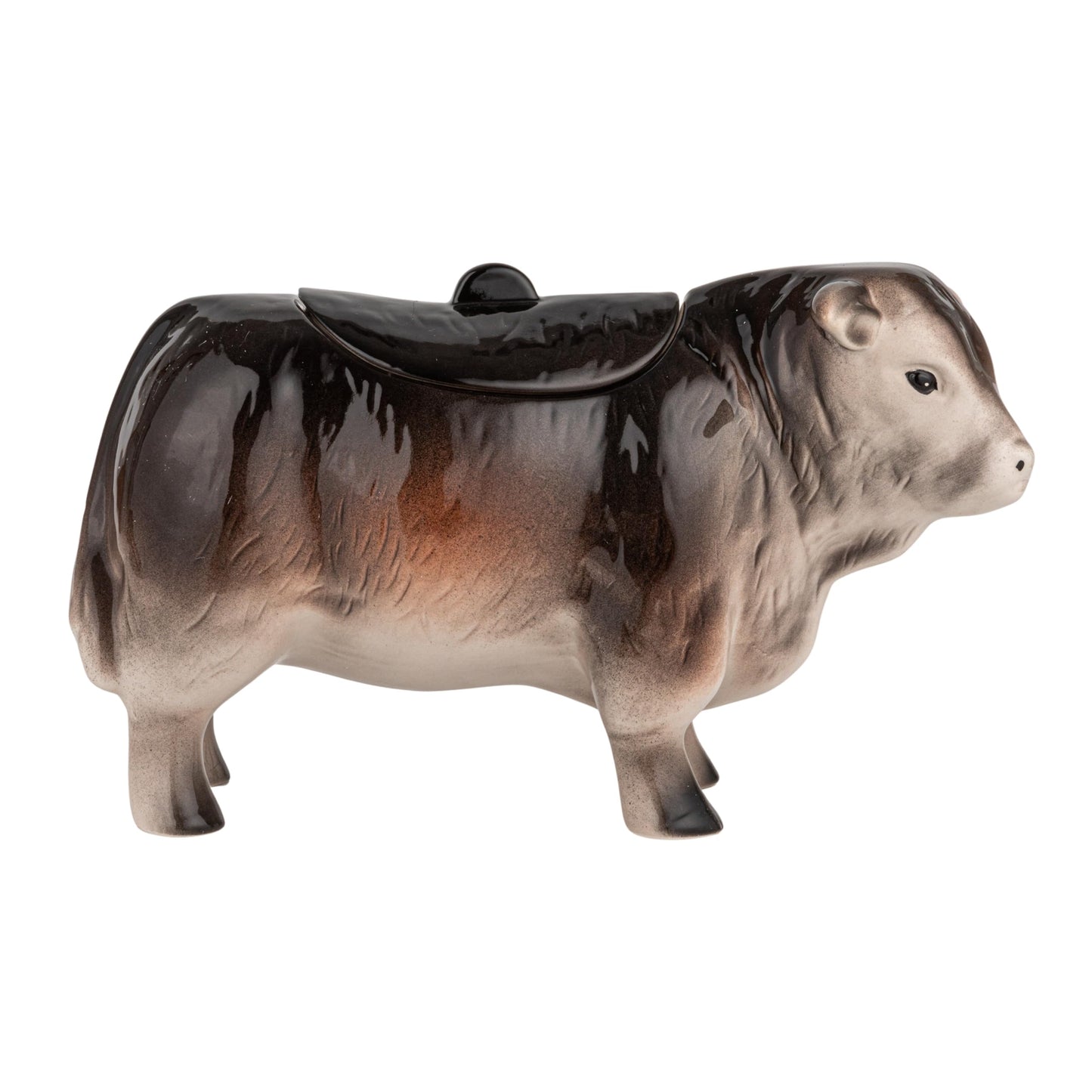 Creative Co-Op Vintage Ceramic Cow Shaped Cookie Jar