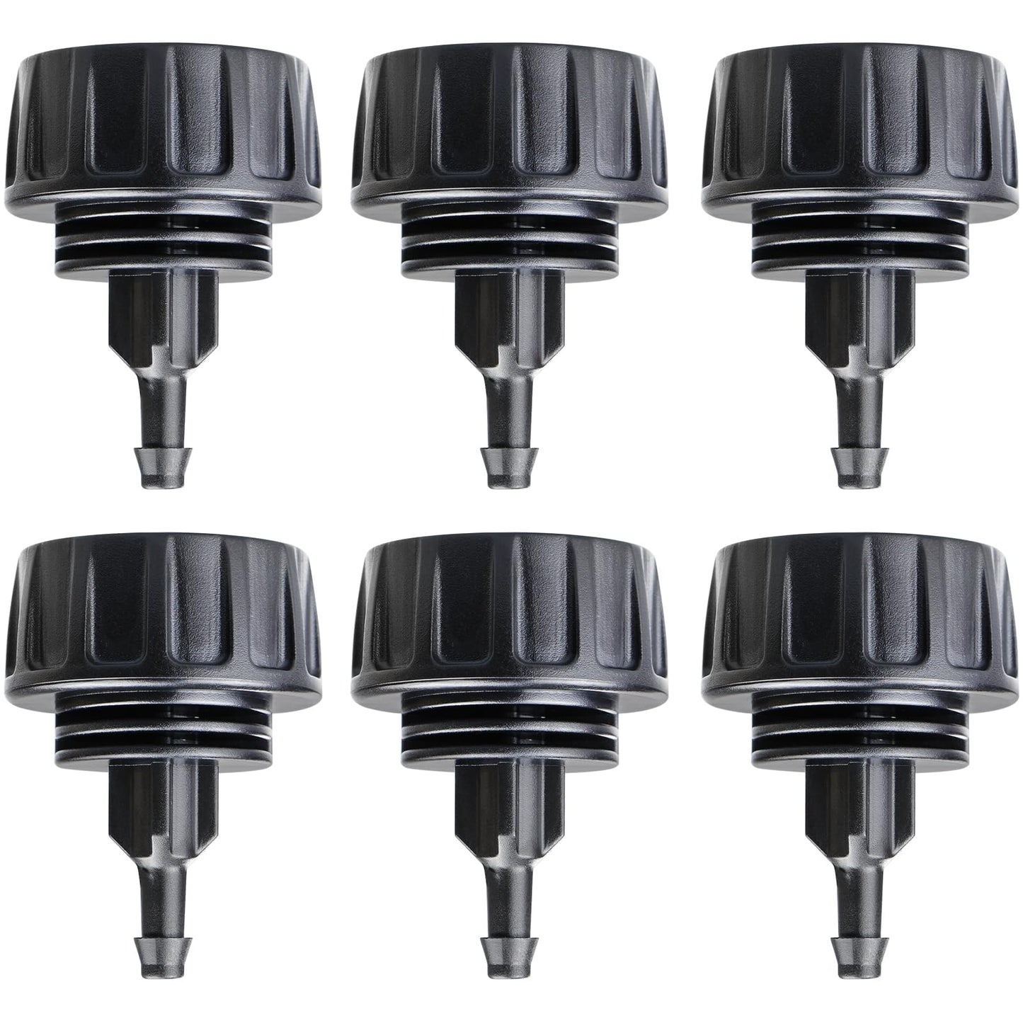 Gardrip 3/4 Inch Female Pipe Thread to 1/4 Inch Drip Irrigation Tubing Adapter: 6 Pieces 1/4 In. Barbed Drip Line x 3/4 In. Faucet PVC Adapter Connect 3/4" FHT Faucet