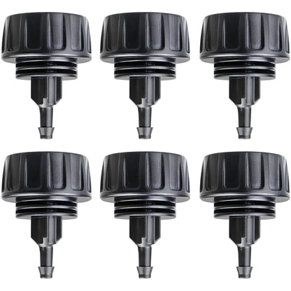 Gardrip 3/4 Inch Female Pipe Thread to 1/4 Inch Drip Irrigation Tubing Adapter: 6 Pieces 1/4 In. Barbed Drip Line x 3/4 In. Faucet PVC Adapter Connect 3/4" FHT Faucet