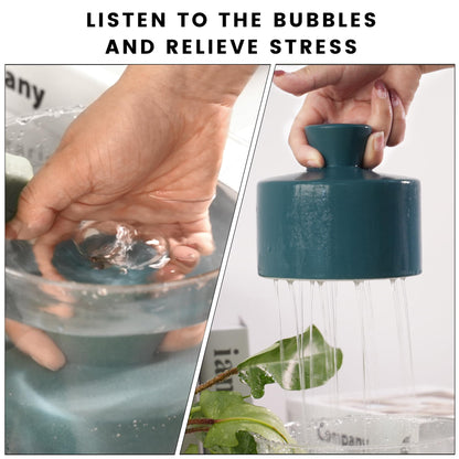 Manykettle Ceramic Watering Bell, Decorative Watering Can for Plants, Stylish Indoor and Outdoor Watering Pot, Perfect for Home Garden and Office Décor (Green 19 fl oz)