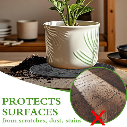 senylanhxy 8 Pcs Big Potted Plant Stands-Patio & Deck Floor Protector,Plant Level Pot Elevator for Indoor Outdoor Garden Flower (30cm/11.81inch)