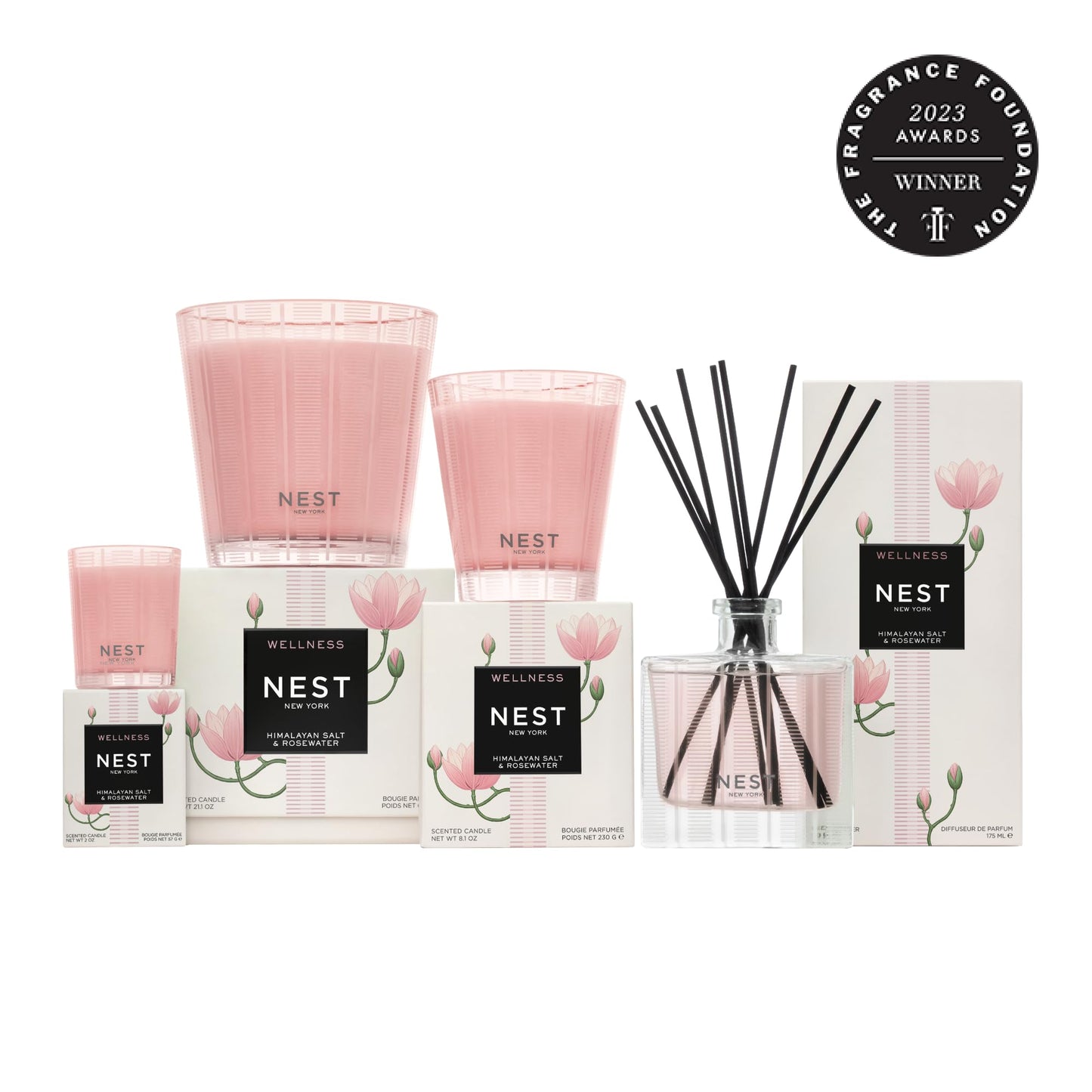 NEST New York Reed Diffuser Liquid Refill, Sicilian Tangerine - 5.9 fl oz - Fragrance for Up to 90 Days - Flame Free