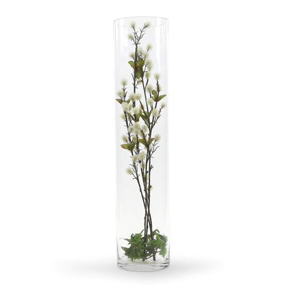 WGV Cylinder Vase Bulk, Width 6", Height 24", Clear Tall Glass Container Terrarium Candle Holder for Wedding Centerpiece, Party Event, Home Office Decor, 6 Pieces