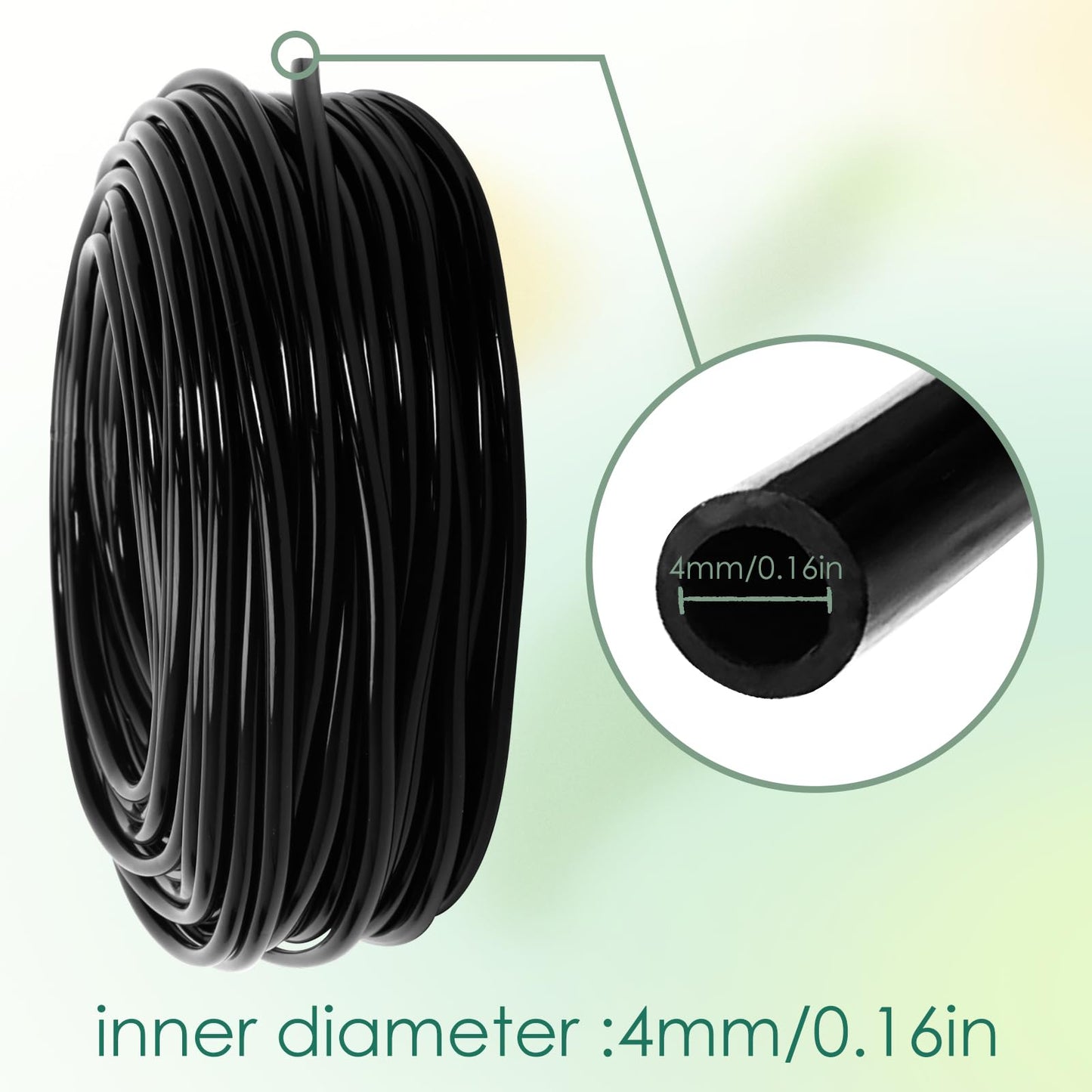 AEXHOT Garden Drip Irrigation System,Drip Irrigation Kit with 165FT/50M Drip Irrigation Hose DIY Saving Water Garden Watering System for Garden Greenhouse, Flower Bed, Patio,Lawn