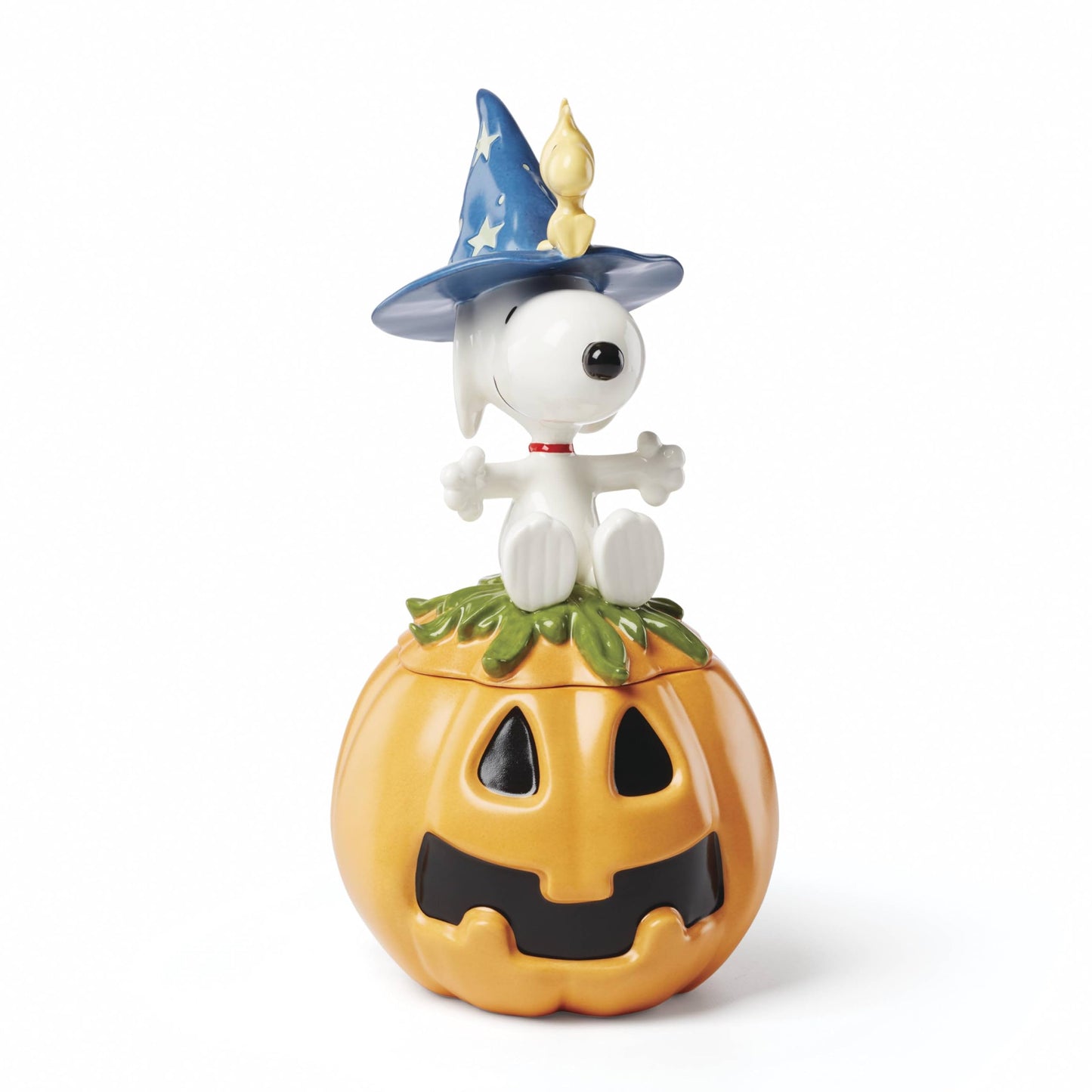 Lenox Candy Dish, The Great Pumpkin Covered Candy Dish, Snoopy on Removable Lid, Porcelain, Halloween Decorations, Halloween Table Decorations, PEANUTS Design, Fall Pumpkin Decor (1 Piece, 10-inch)