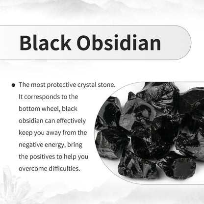 TUMBEELLUWA Black Obsidian Poodle Dog Figurine Carved Crystal Puppy Statue Stone Animal Sculpture for Home Table Shelf Decor