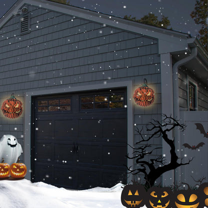 2 Pcs Halloween Decorations Pumpkin Porch Mask Light Cover,Halloween Porch Lamp Cover,Garage,Front Door,Outdoor,Ceiling Lamp
