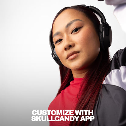 Skullcandy Riff Wireless 2 On-Ear Bluetooth Headphones, Up to 34 Hrs Battery, Foldable Lightweight Design, Convenient for Travel with Included 3.5mm AUX Cable, Microphone for iPhone Android - Black