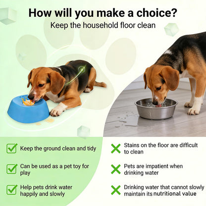 SFPNSHHY Slow Feeder Dog Bowls, Bowl Anti-Slip Slow Feeder, Dog Food Slow Feeder, Dog Bowl to Slow Used to Relieve Anxiety, Interactive Dog Lick Bowl for Drinking Water and Nutritional Supplements