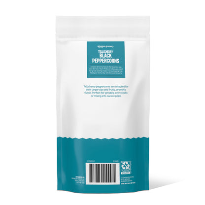 Amazon Grocery, Tellicherry Whole Black Peppercorn, 16 Oz (Previously Happy Belly, Packaging May Vary)