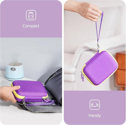 ProCase Hard Playing Card Game Carrying Case, Travel Storage Box Holds 300+ Trading Cards, Bag Holder for Classic Board Game UNO, Five Crowns，SKYJO, PlayMonster and More (Case Only) -Purple