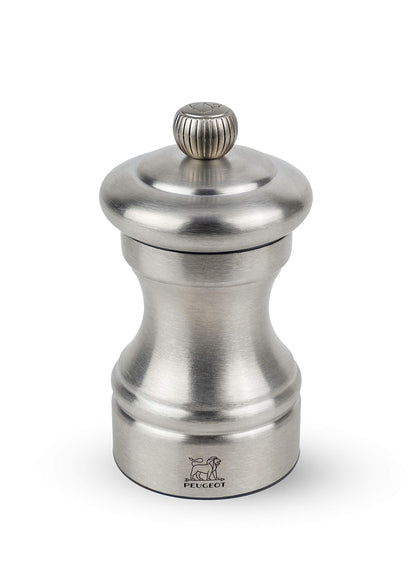 Peugeot Bistro Chef Salt Mill, 10cm/4", Stainless Steel