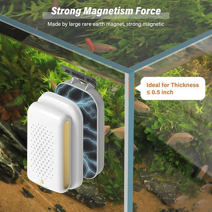 fishkeeper Magnetic Aquarium Fish Tank Glass Cleaner - Exquisite & Super Strong Magnetism, Double Side Floating Algae Scraper Cleaning Tools for 0.1 to 0.7 Inch Glass Tanks (Mini/M/L/XL)
