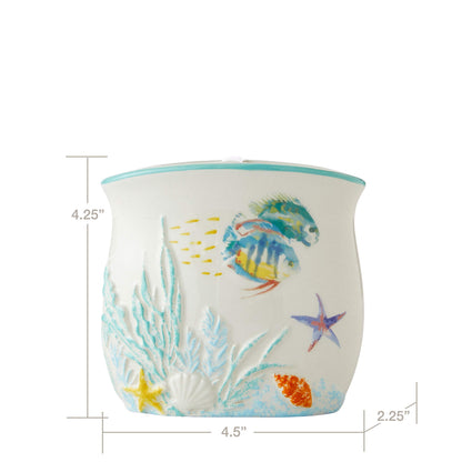 SKL Home Ocean Watercolor Toothbrush Holder