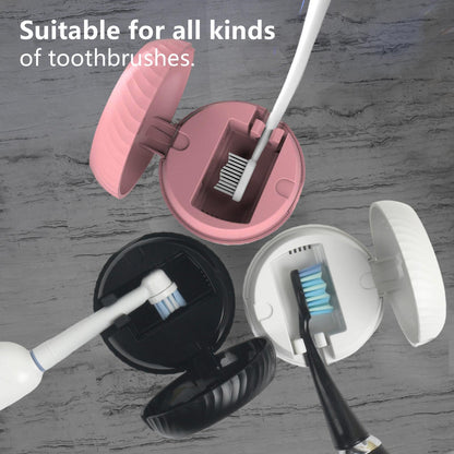 iHave Toothbrush Sanitizer Holder: Auto-Cycle UV Disinfection & Magnetic Wall-Mount for Manual & Electric Brushes | Portable Toothbrush Holders for Home & Apartment,Bathroom Decor & Travel Essential