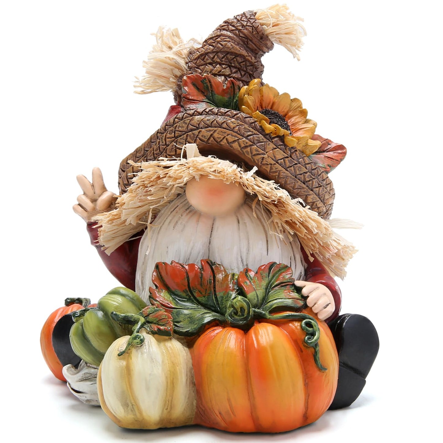 Hodao Fall Thanksgiving Pumpkin Gnomes Decorations Handmade Swedish Tomte Elf for Fall Decor Gift - Thanksgiving Party Home Gnomes Decor - Autumn Gifts