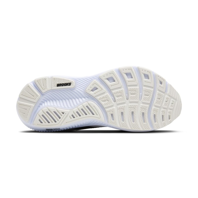 Brooks Women’s Ghost 17 Neutral Running Shoe - White/Black/Rose Gold - 8 Medium
