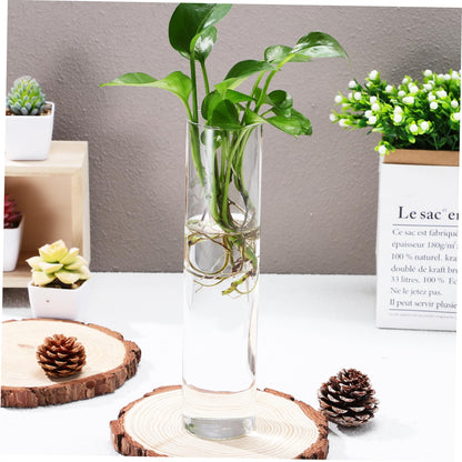 ibasenice 2pcs Hanging Propagation Planters Wall Mounted Flower Tube Vase Glass Terrarium Plants Holder Wall Vase for Flowers
