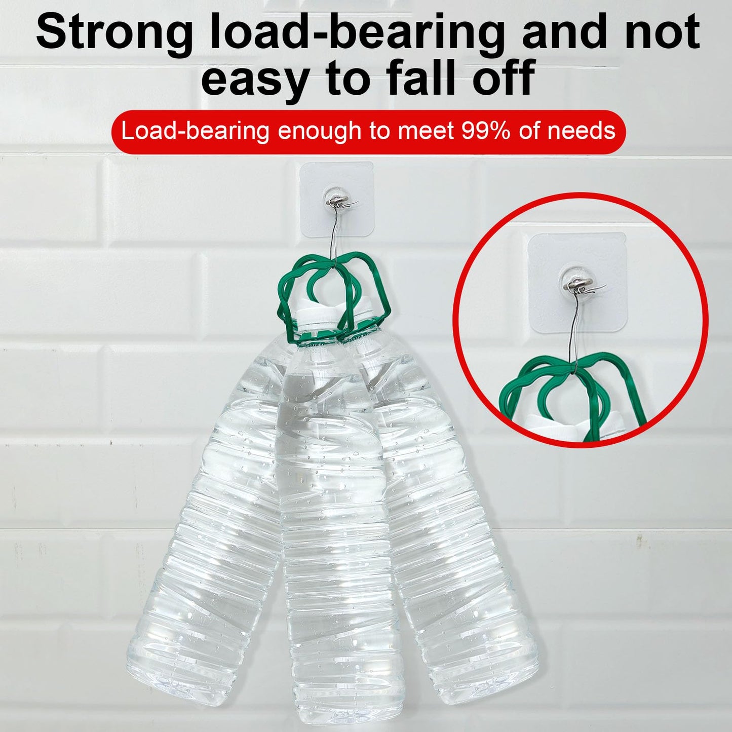 Beeveer 12 Pcs Heavy Duty Adhesive Ceiling Hooks Ceiling Wall Hooks Hangers Without Nails Practical Stainless Steel Waterproof for Indoor Outdoor Home Office Kitchen Hanging Plant