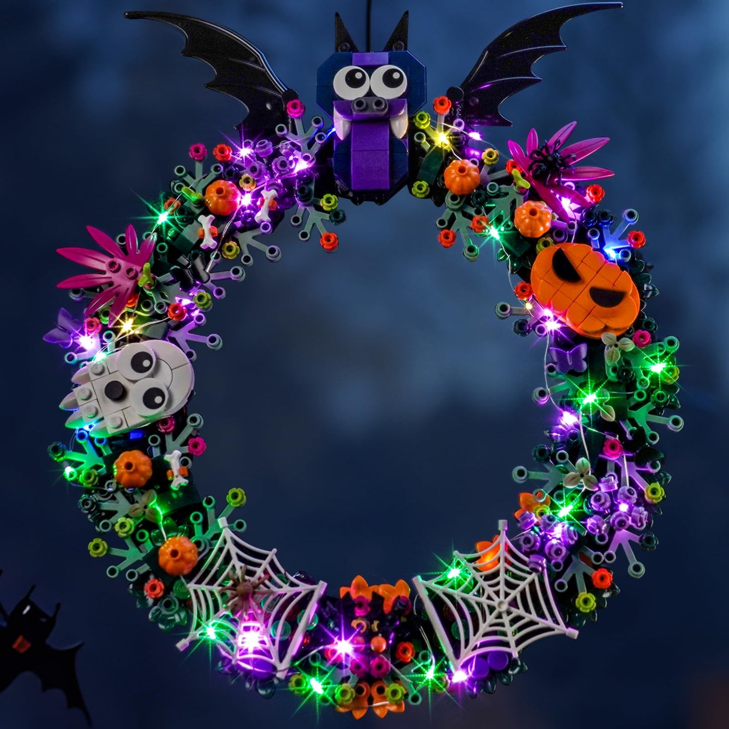 BRICKSHINING LED Lighting Compatible with Lego 40825 Halloween Wreath - JUST Lights,Light Kit Compatible with Lego 40825,NOT Included The Model Set