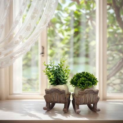 JaStara Dual-Purpose Small Fake Plants,Smiley Face Flower Pot Head Planter Include Detachable Fake Plant for Bathroom Kitchen Office Farmhouse Room Decor, Gift Ideal for Indoor Outdoor Decor