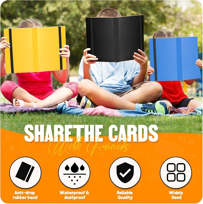 Card Binder 9-Pockets, Trading Card Binder, 20 Pages, 360 Card Capacity Collection Binder, Card Folder for MTG, TCG, Game Cards & Sports Cards（Black）