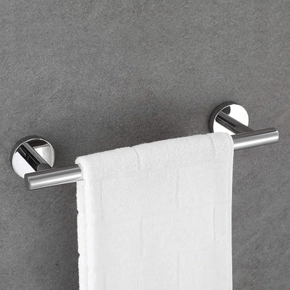 USHOWER Polished Chrome Hand Towel Bar, 9-Inch Towel Racks for Bathroom Wall-Mounted, SUS304 Stainless Steel Towel Rod (Total Length 11-Inch)