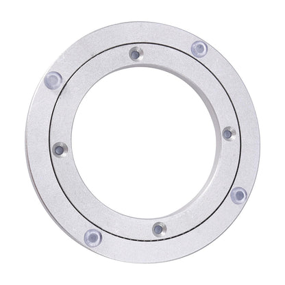 Heavy Duty Aluminium Alloy Rotating Bearing Plate, Round Table Turntable for Dining Cake Display TV Stand, Smooth Swivel Base with Pre Drilled Holes for Easy Mounting (8 inches*H8.5MM)