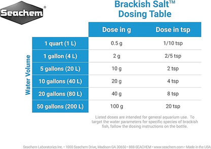 Seachem Laboratories ASM223 Seachem Live Bearer Brackish Aquarium Salt, 600gm