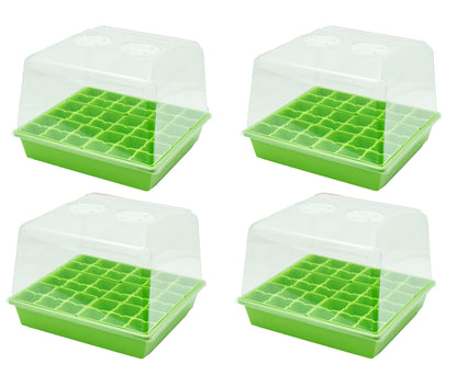 Bootstrap Farmer Countertop Seed Starter Kit in Green, Reusable 1010 Tray Bundle with Inserts and Humidity Dome