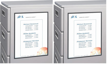 C-Line Magnetic Cubicle Keepers for Metal and Whiteboard Surfaces, Clear, 8.5 x 11 Inches, 2 per Pack (37911) (Pack of 2)