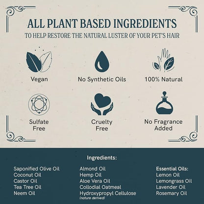 J.R.LIGGETT'S Liquid Dog Shampoo for Sensitive Skin, Natural Canine Cleanser with Aloe Vera and Colloidal Oatmeal, Hypoallergenic Formula, Detergent-Free, 8.45 fl oz