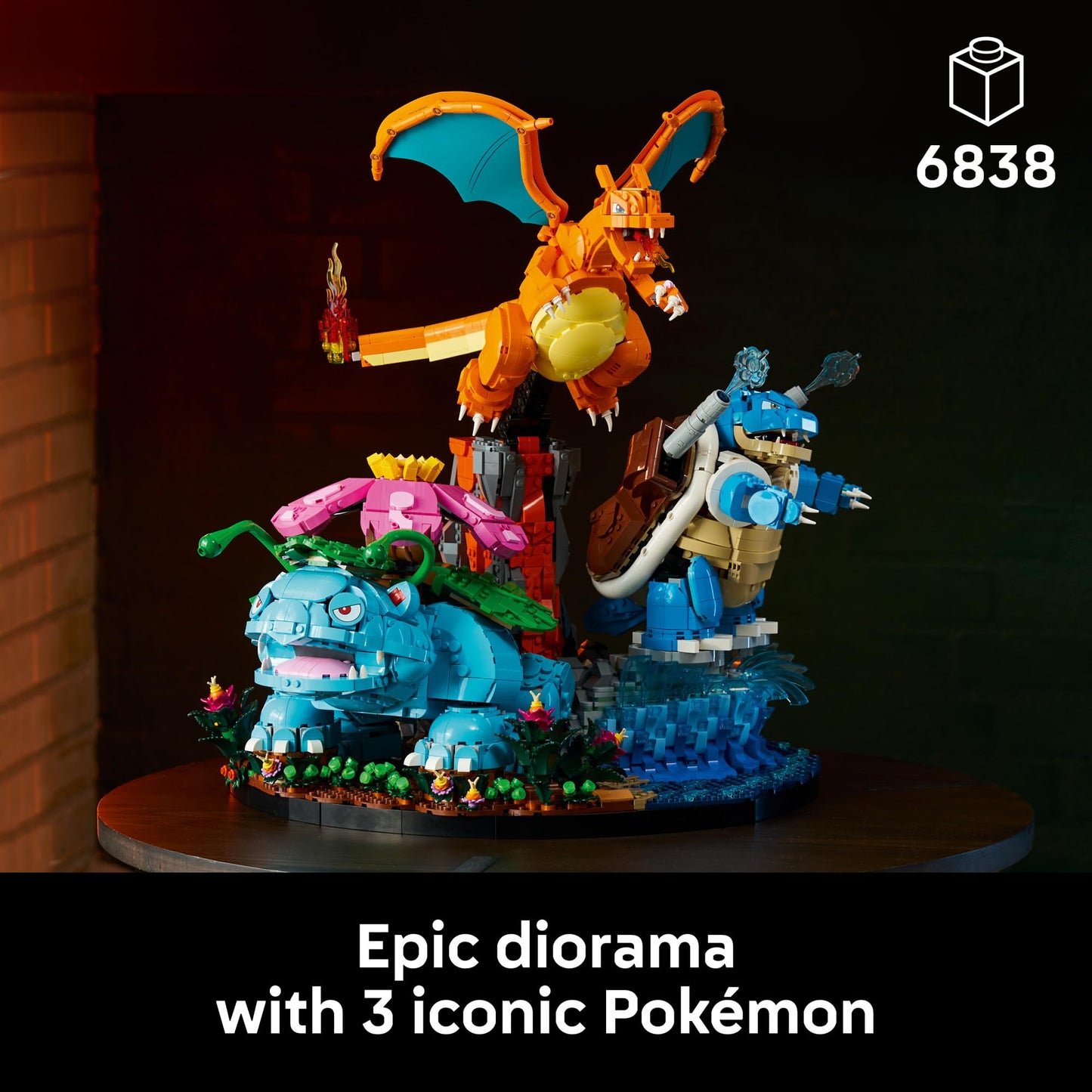 LEGO Pokémon Venusaur, Charizard and Blastoise - Building Set for Adults, Ages 18+ - Collectible Pokémon Figures - Gift Idea for Men & Women - 72153
