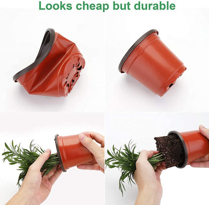 MIXC 10 Packs Seed Starter Tray +30 Packs Plant Nursery Pots