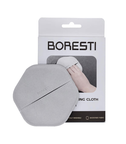 Microfiber Cleaning Cloth Car Screen Cleaner with Pocket Design Lint-Free Streak-Free Reusable Cleaning Pad for Vehicle Dashboard Glasses Phone Laptop Camera (Grey)