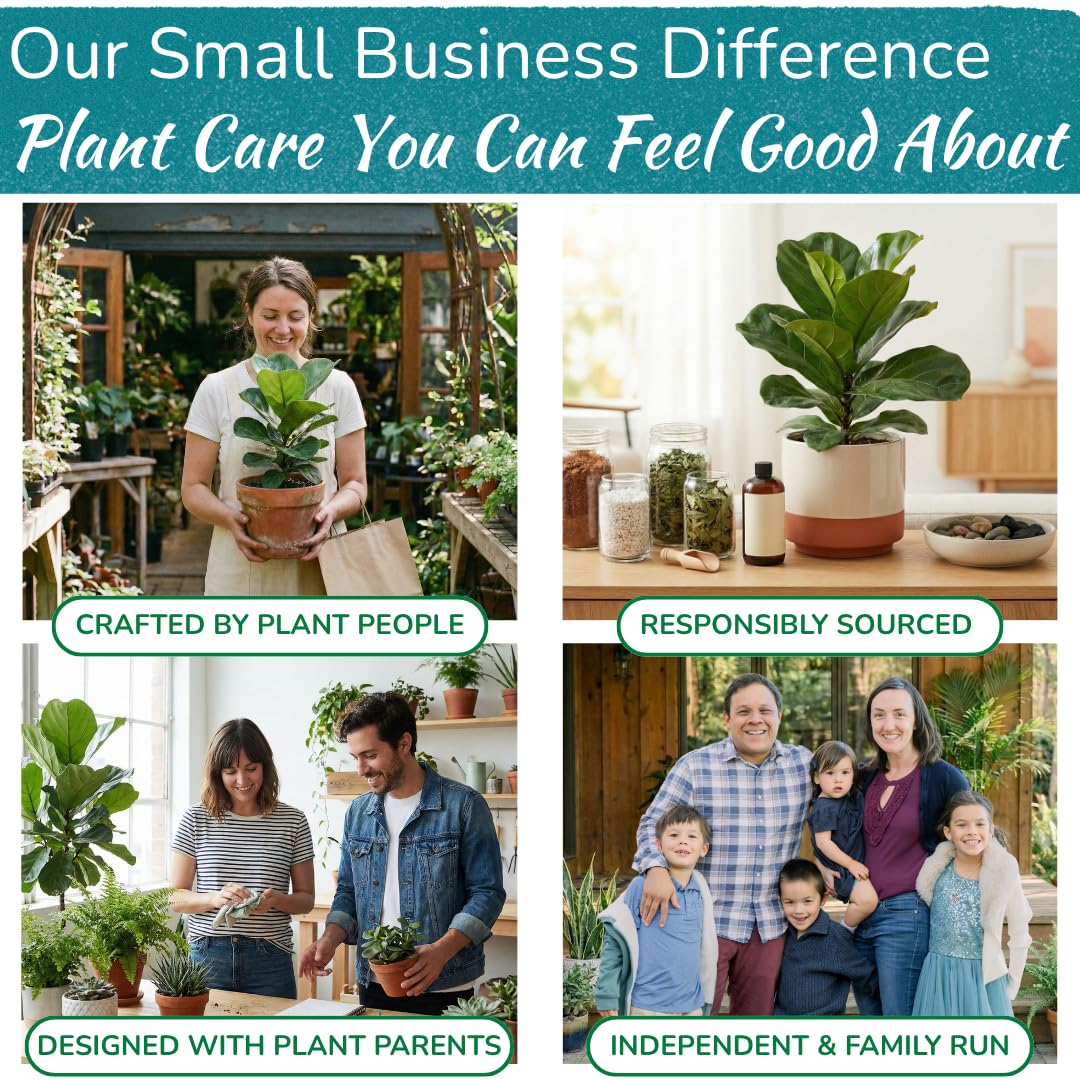 Houseplant Resource Center Fiddle Leaf Fig 3-in-1 Soil Moisture Meter for Plants – Best Indoor Plant Water Meter for Potted Houseplants - Light & Moisture Sensor Probe for Optimal Growth