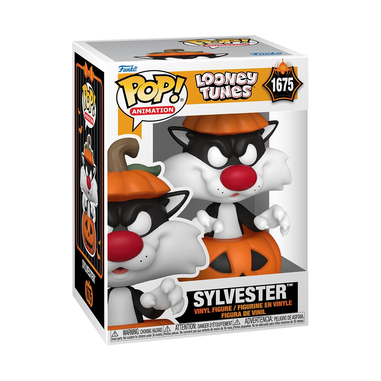 Funko Pop! Animation: Sylvester Cat with Pumpkin - Looney Tunes - Collectable Vinyl Figure - Gift Idea - Official Merchandise - for Kids & Adults - Horror Fans - Model Figure for Collectors