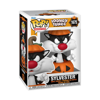 Funko Pop! Animation: Sylvester Cat with Pumpkin - Looney Tunes - Collectable Vinyl Figure - Gift Idea - Official Merchandise - for Kids & Adults - Horror Fans - Model Figure for Collectors