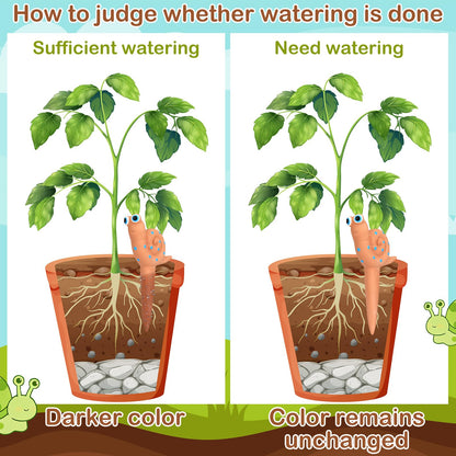 Relaxweex 6 Pcs Water Sensor Ceramic The Potting Shed Water Sensor Plant Decoration Moisture Monitor Gardening Houseplant Humidity Meter Fun Gardening Gift for Your Potted Plant