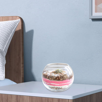 NUOBESTY Bubble Ball Glass Vase 15cm Hydroponic Plant Holder Fish Bowl Terrarium Centerpiece for Home Office Décor