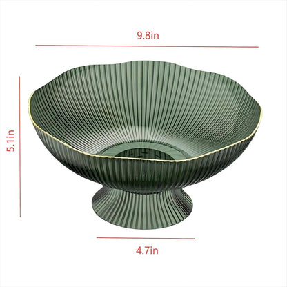 CXYNDFA Cute Fruit Bowl - Decorative Plastic Bowls for Kitchen & Dining Table, Versatile Centerpiece Display for Fruits, Snacks, Home Decor