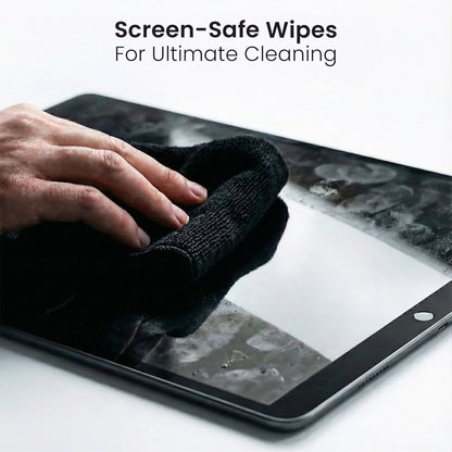 Electronic Wipes Screen Cleaner Streak-Free [2 Pack x40] Computer Screen Wipes, TV Screen Cleaner Wipes, Monitor Wipes for Smart TV, Laptop, iPhone, ipad and more - [Microfiber Cloth + 80 Wipes]
