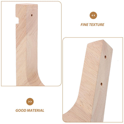 FENICAL 2pcs Wooden Plant Hangers Heavy-Duty Wall Hooks for Indoor and Outdoor Hanging Plants Natural Wood Hanging Bracket Supports Flowerpots Ceiling and Wall Mounted