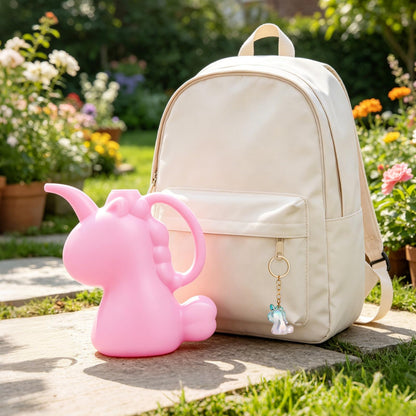 XXXFLOWER Unicorns Indoor Watering Can, 1 L Cute Animal Water Cans, Novelty Unicorns Shape Watering Pot for Office House Indoor Garden（Pink）