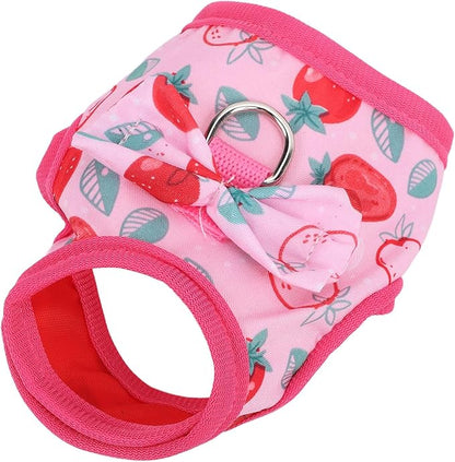 Small Pet Harness and Leash, Escape Proof Rabbit Vest with Soft Edges Dual Safety Buckles for Bunny Guinea Pig Ferret Chinchilla (L)