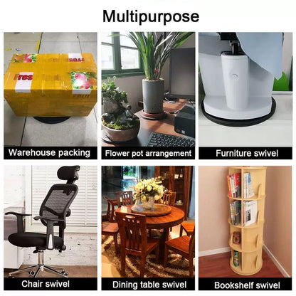 Lazy Susan Swivel Turntable, Swivel Stand Rotating Tray, 360 Degree Rotating Platform With Steel Ball Bearings, Flat Base Stand, For Flat Panel Monitor, TV, Painting, Display, Potted Plants (Size : 2