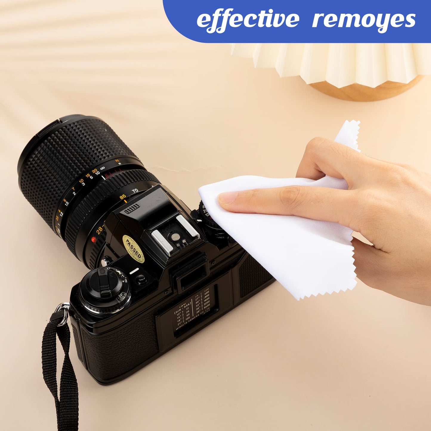 Treela 200 Pcs Microfiber Glasses Cleaning Cloth 6 x 7'' Eyeglasses Cleaner Wipes Lens Screen Cleaning Cloth for Glasses, Cameras Lens, Cell Phone, LCD TV Screens, Laptops, Tablets(Multi Color)
